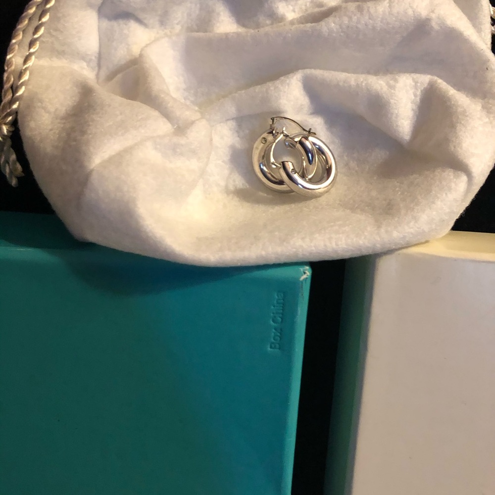 COPY - Italian Silver Round Hoop earrings